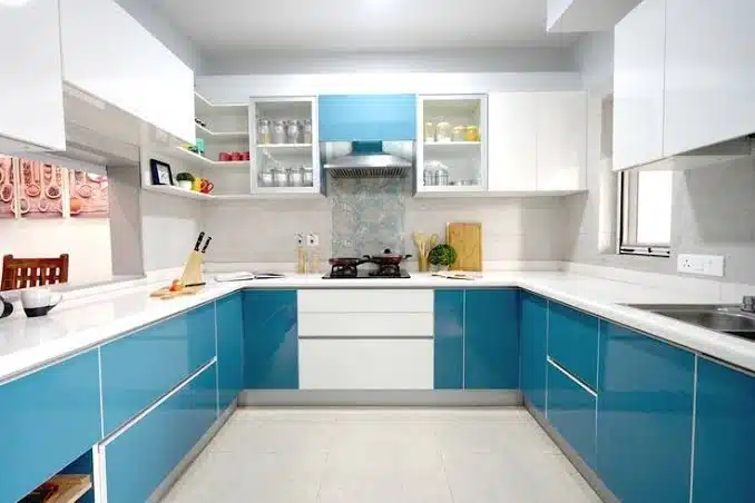 U-Shaped Modular Kitchen