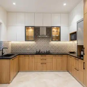 U-Shaped Modular Kitchen