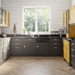 U shaped kitchen